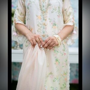 Farah Talib Aziz Floral Aster Dress with Dupatta 2 piece